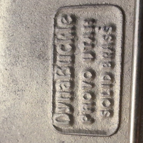 Dyna Buckle,Provo Utah,Sand Castle  Solid Brass Belt Buckle. - Picture 3 of 6